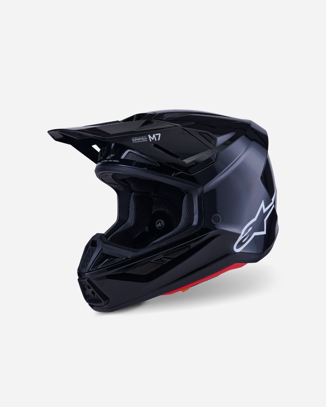 Casque Alpinestars Supertech M7 Solid ece06 - Noir Brillant