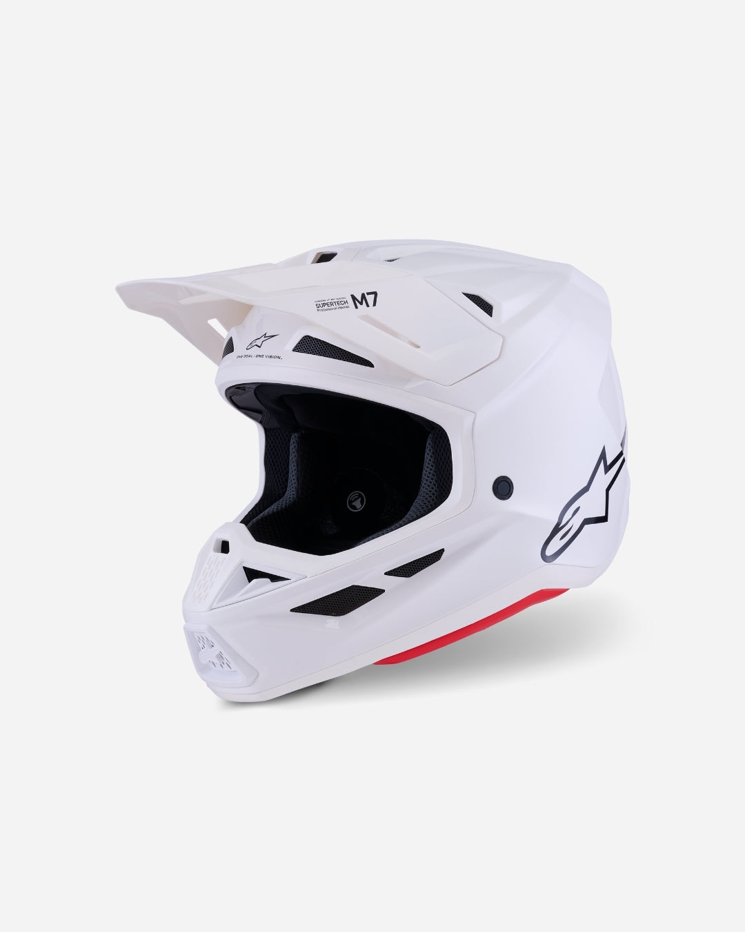 Casque Alpinestars Supertech M7 Solid ece06 - Blanc Brillant