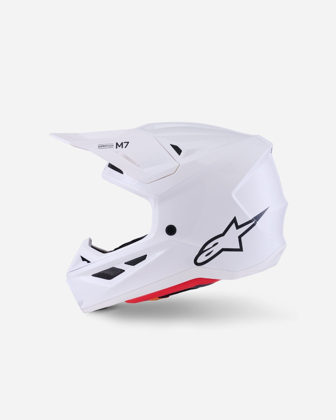 Casque Alpinestars Supertech M7 Solid ece06 - Blanc Brillant