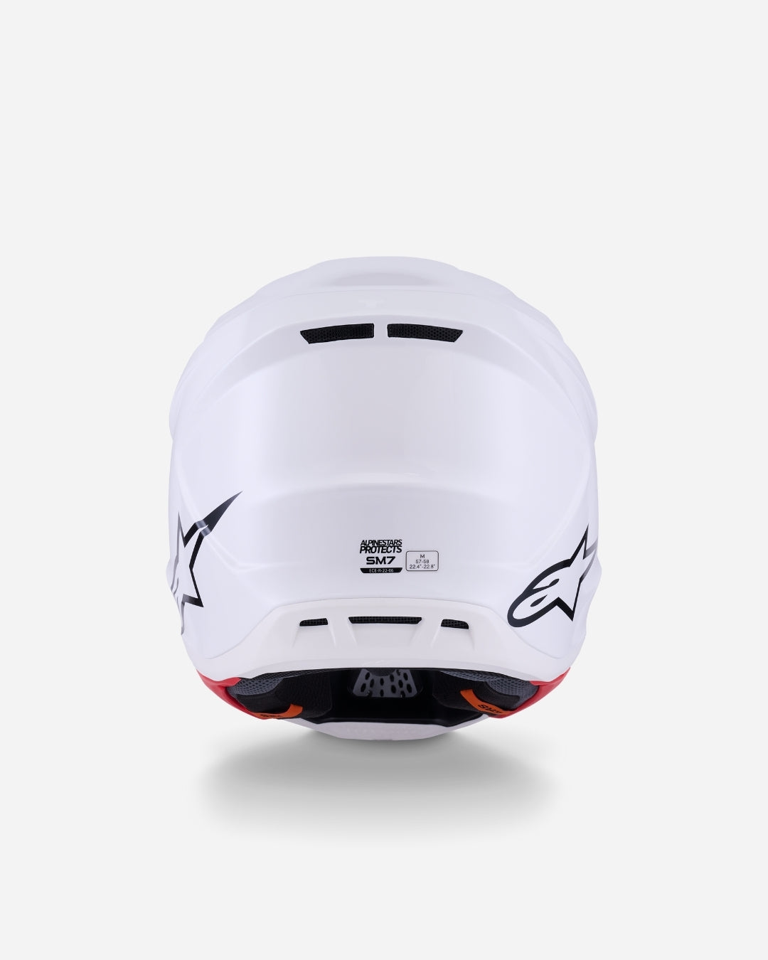Casque Alpinestars Supertech M7 Solid ece06 - Blanc Brillant