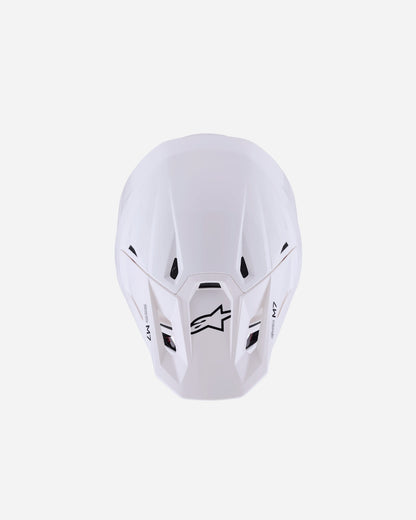 Casque Alpinestars Supertech M7 Solid ece06 - Blanc Brillant