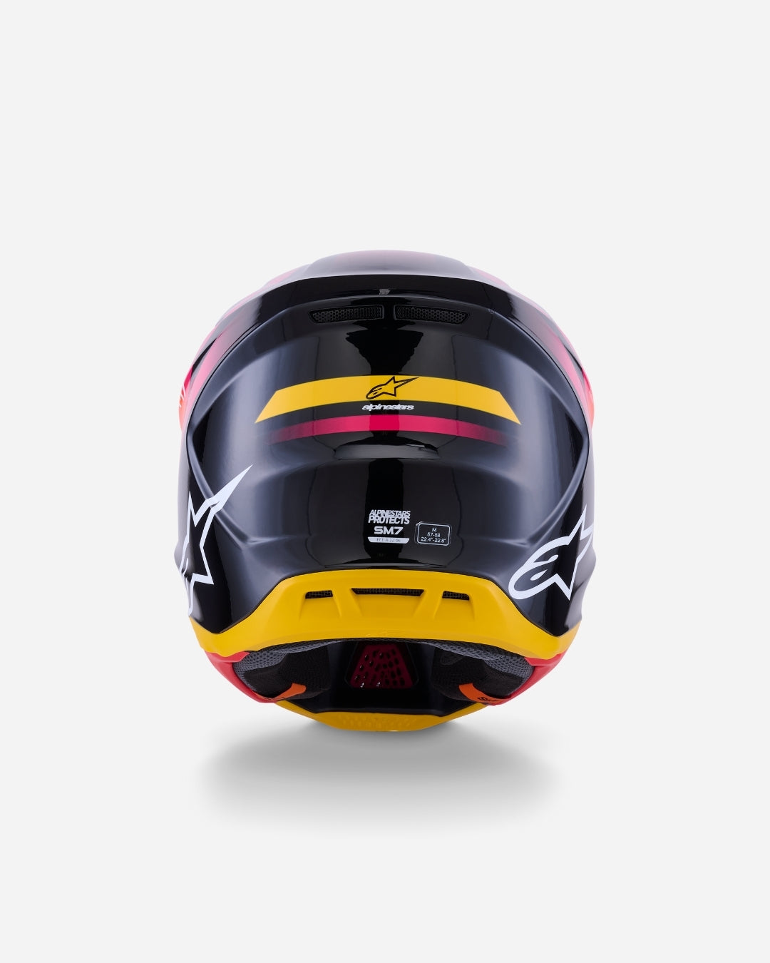Casque Alpinestars Supertech M7 Rise ece06 - Noir/Jaune/Rose Brillant