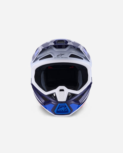 Casque Alpinestars Supertech M7 Rise ece06 - Bleu/Blanc Brillant