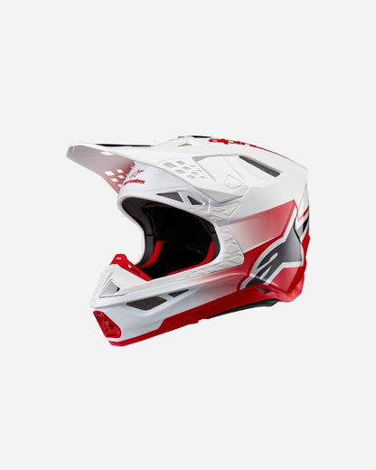 Casque Alpinestars Supertech M10 Ece06 - Blanc/Rouge