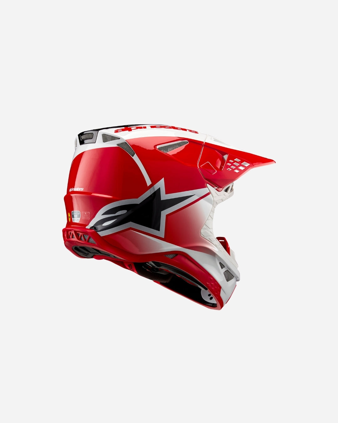 Casque Alpinestars Supertech M10 Ece06 - Blanc/Rouge