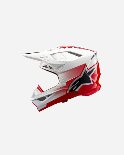 Casque Alpinestars Supertech M10 Ece06 - Blanc/Rouge