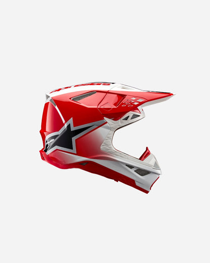 Casque Alpinestars Supertech M10 Ece06 - Blanc/Rouge