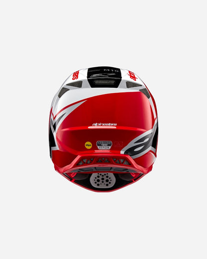 Casque Alpinestars Supertech M10 Ece06 - Blanc/Rouge
