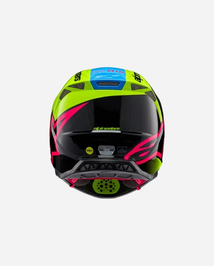 Casque Alpinestars Supertech Supertech M10 Unite ece 22.06 - Jaune Fluo/Noir/Rose fuchsia Brillant