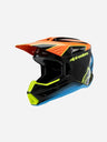 Casque enfant Alpinestars Supertech M3 Frayece06 - Noir/Orange/Jaune Fluo Brillant