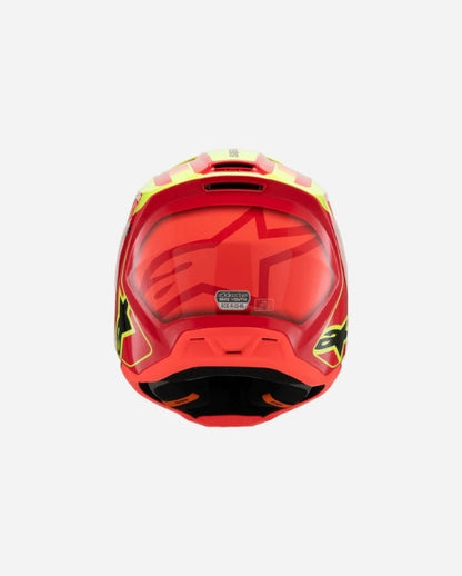 Casque enfant Alpinestars Supertech M3 Fray ece06 - Rouge/Jaune Fluo/Noir Brillant