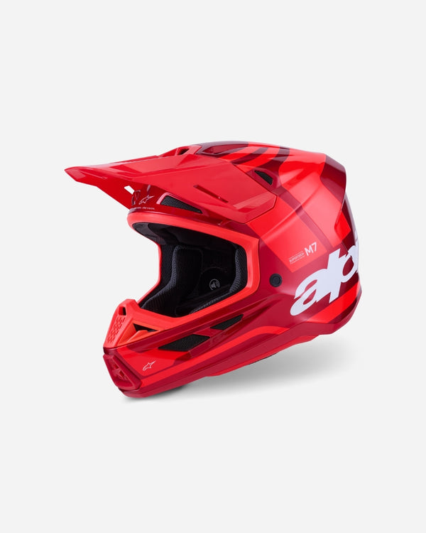 Casque Alpinestars Supertech M7 Core ece06 - Rouge Brillant