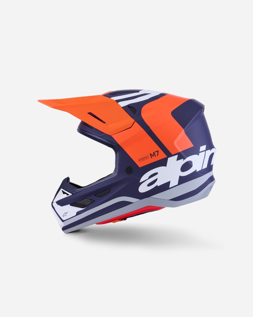 Casque Alpinestars Supertech M7 Core ece06 - Orange/Bleu Mat