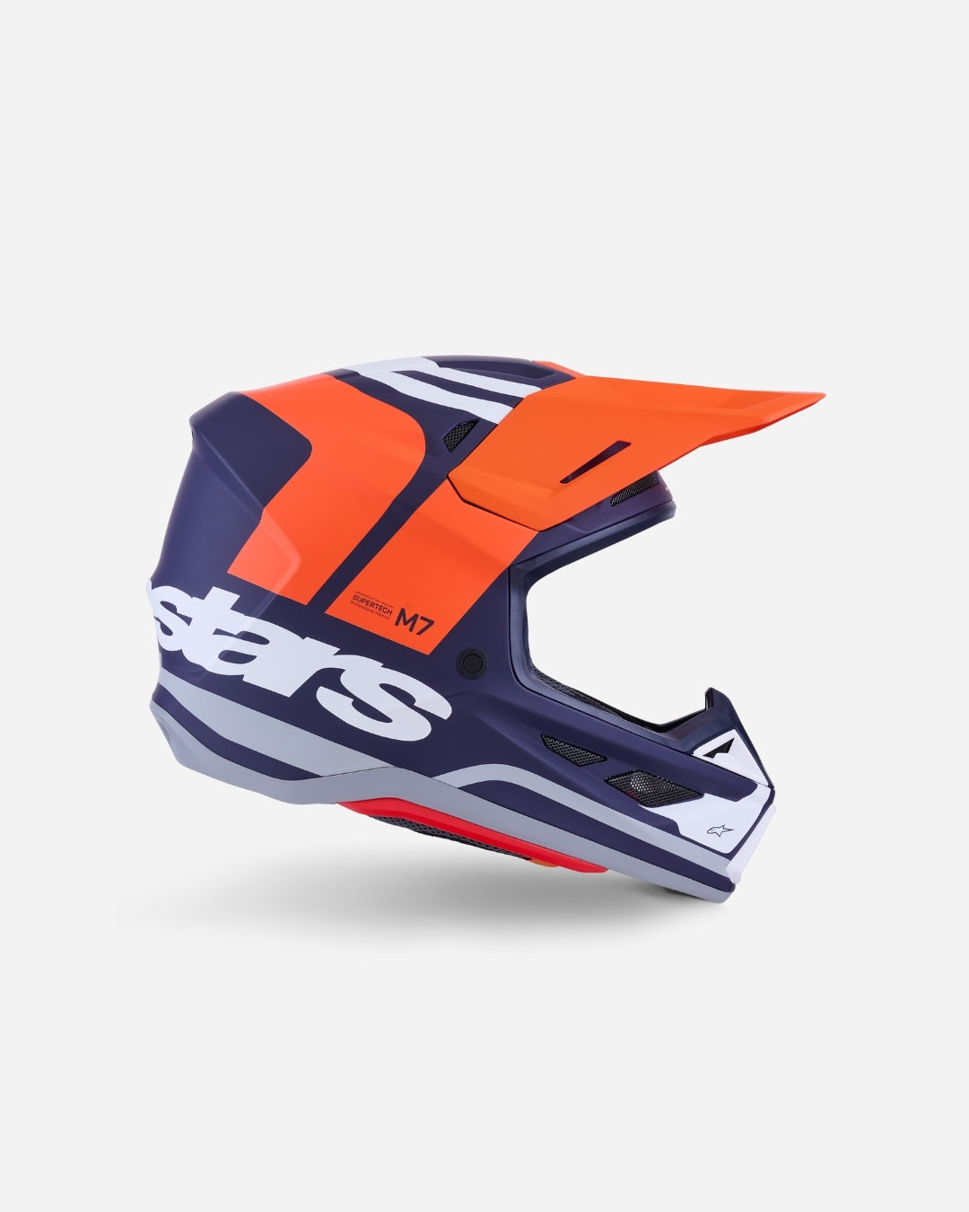 Casque Alpinestars Supertech M7 Core ece06 - Orange/Bleu Mat