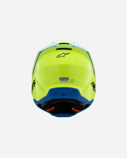 Casque enfant Alpinestars Supertech M3 Radium ece06 - Jaune Fluo/Noir/Bleu Brillant