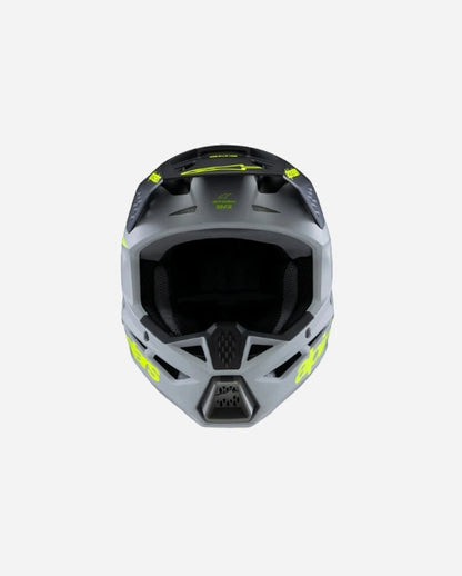 Casque enfant Alpinestars Supertech M3 Radium ece06 - Gris/Noir/Jaune Fluo Mat