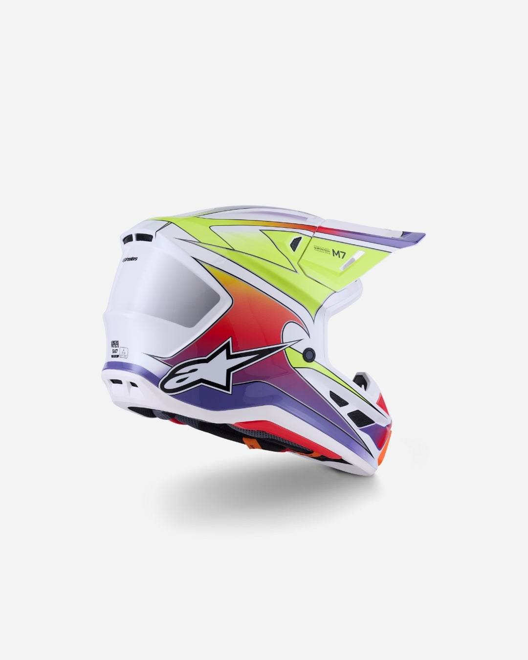 Casque Alpinestars Supertech M7 Ece06 Fuse - Blanc