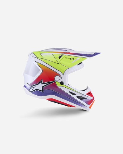 Casque Alpinestars Supertech M7 Ece06 Fuse - Blanc