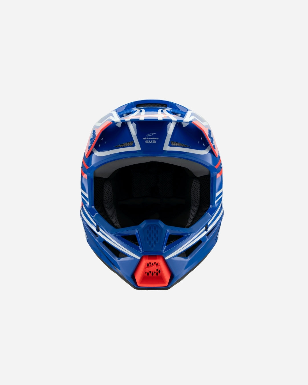 Casque enfant Alpinestars Supertech M3 Wurx ece06 - Bleu/Rouge/Blanc/Noir Brillant