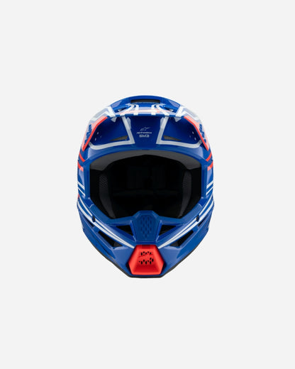Casque enfant Alpinestars Supertech M3 Wurx ece06 - Bleu/Rouge/Blanc/Noir Brillant