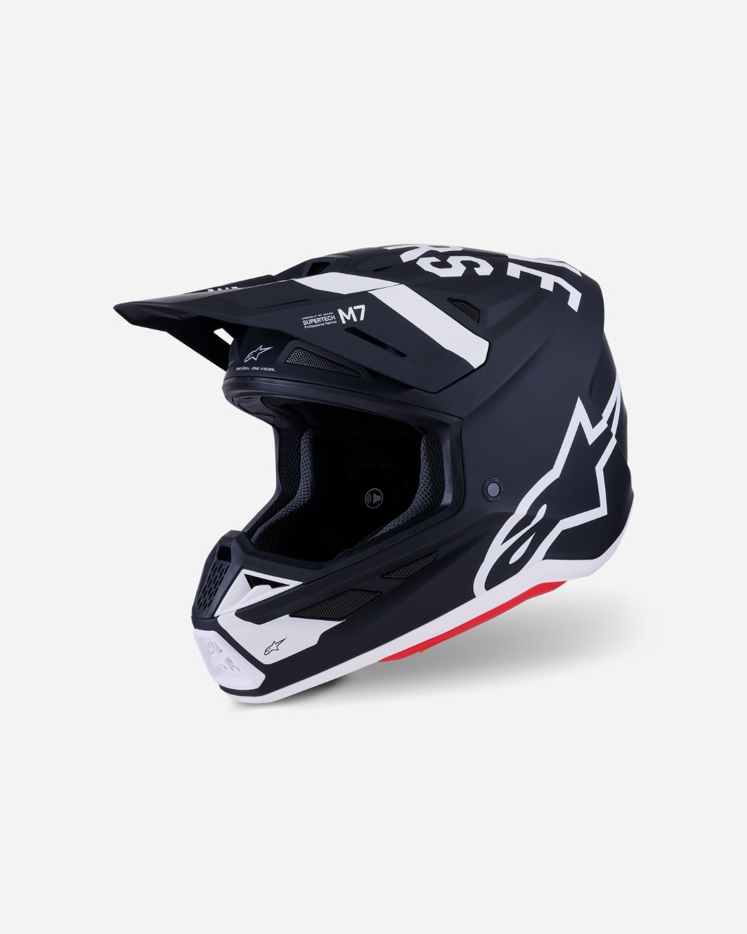 Casque Alpinestars Supertech M7 Dasher ece06 - Noir/Blanc Mat