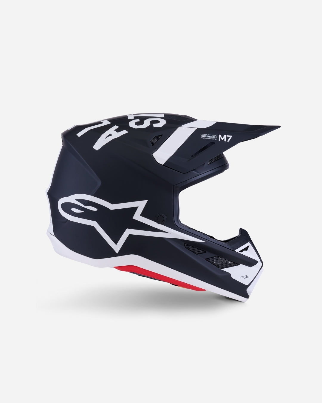 Casque Alpinestars Supertech M7 Dasher ece06 - Noir/Blanc Mat