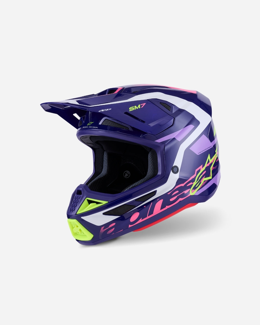 Casque Alpinestars Supertech M7 Deed ece06 - Violet/Rose Brillant