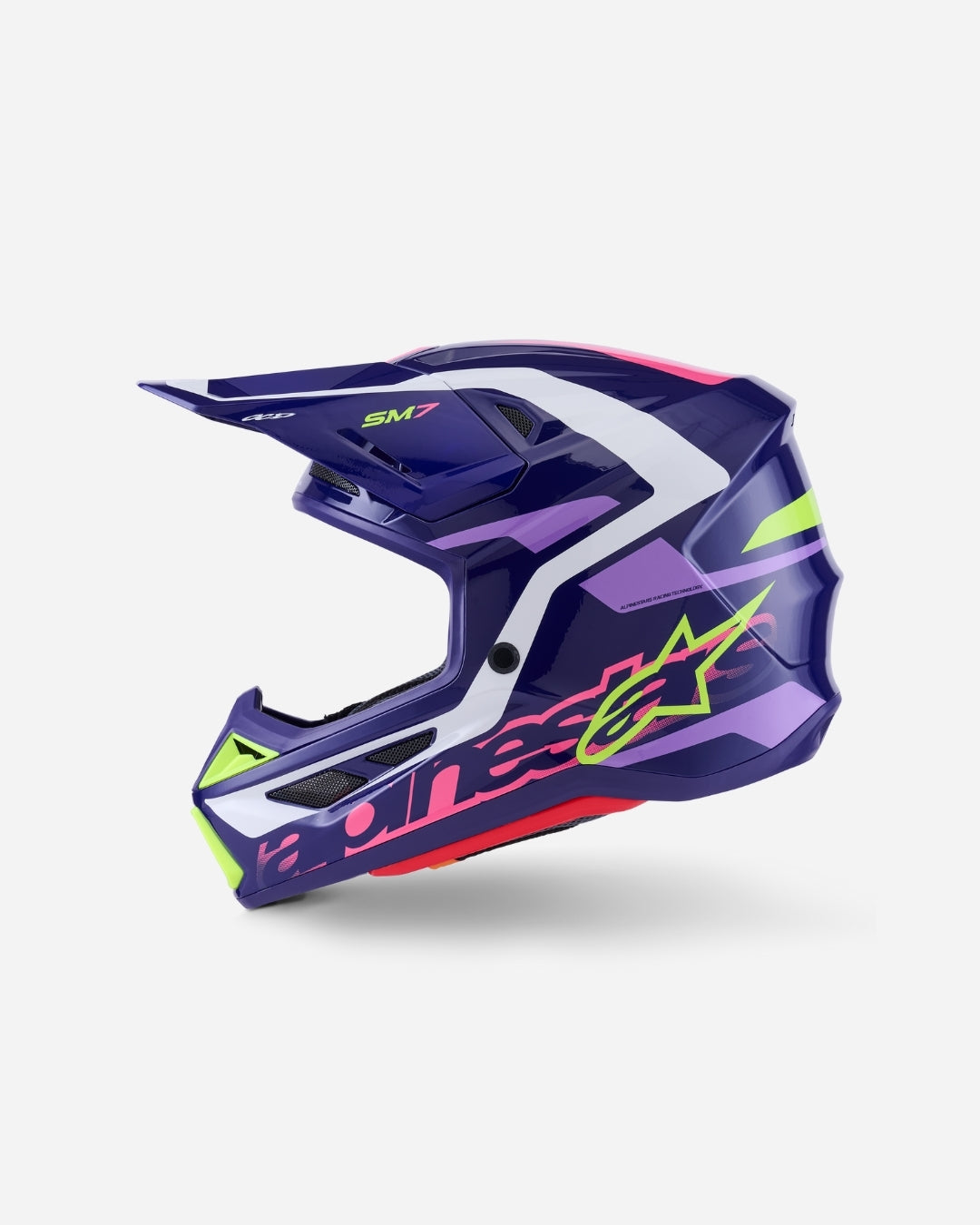 Casque Alpinestars Supertech M7 Deed ece06 - Violet/Rose Brillant