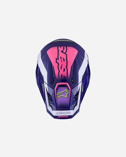 Casque Alpinestars Supertech M7 Deed ece06 - Violet/Rose Brillant