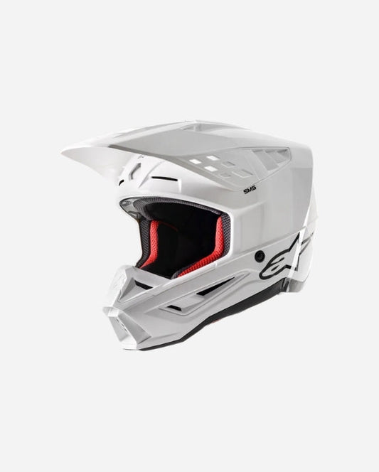 Alpinestars Supertech M5 Solid Helm ECE 22.06 – Glänzend Weiß