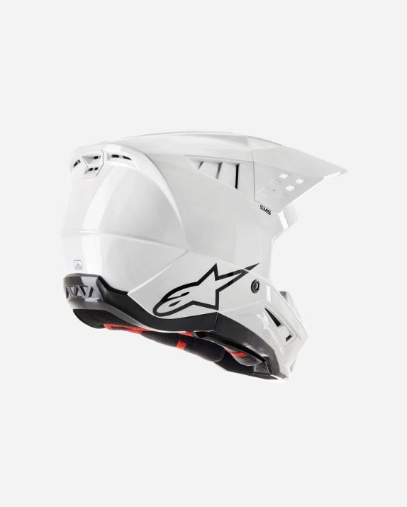 Casque Alpinestars Supertech M5 Solid ece 22.06 - Blanc Brillant