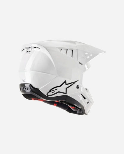 Casque Alpinestars Supertech M5 Solid ece 22.06 - Blanc Brillant