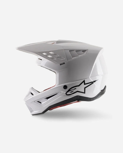Casque Alpinestars Supertech M5 Solid ece 22.06 - Blanc Brillant