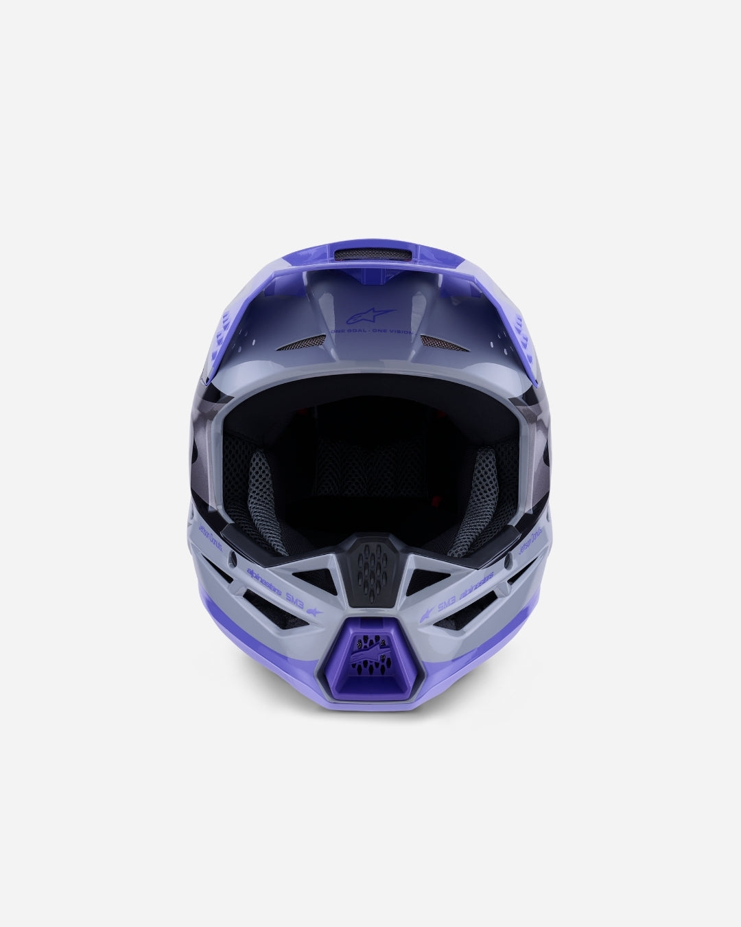Casque enfant Alpinestars Supertech M3 Jettson ece06 - Gris/Violet/Noir Brillant