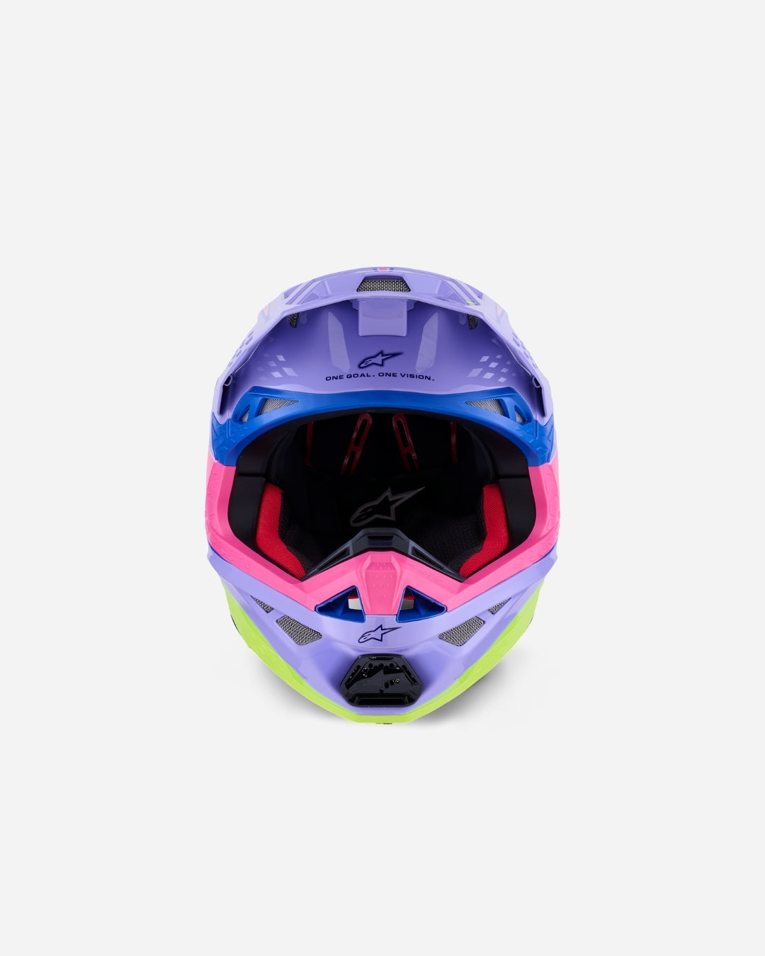 Casque Alpinestars Supertech M10 Jett Lawrence R01Ece06 - Violet/Rose Fluo/Jaune Fluo Brillant