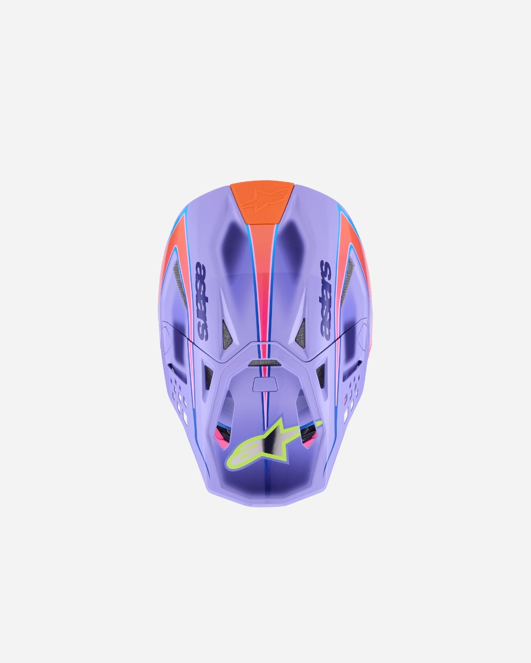 Casque Alpinestars Supertech M10 Jett Lawrence R01Ece06 - Violet/Rose Fluo/Jaune Fluo Brillant