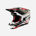 Alpinestars Supertech M5 Action 2 ECE 22.06 Helmet - Black/White/Glossy Bright Red