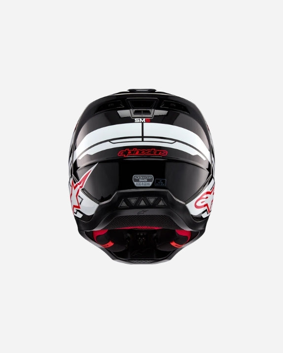 Casque Alpinestars Supertech M5 Action 2 Ece 22.06 - Noir/Blanc/Rouge vif Brillant