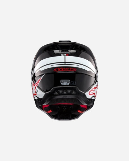 Casque Alpinestars Supertech M5 Action 2 Ece 22.06 - Noir/Blanc/Rouge vif Brillant