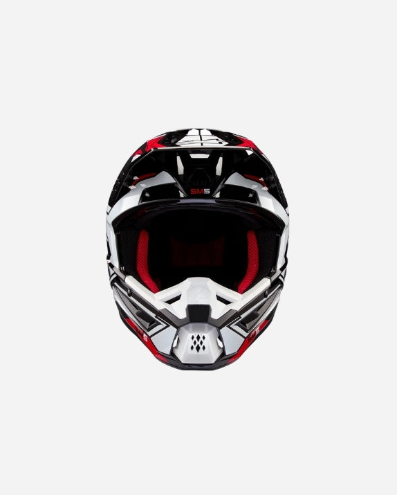 Casque Alpinestars Supertech M5 Action 2 Ece 22.06 - Noir/Blanc/Rouge vif Brillant