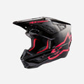 Alpinestars Supertech M5 Corp helmet ece 22.06 - Black/Glossy Fuchsia Pink