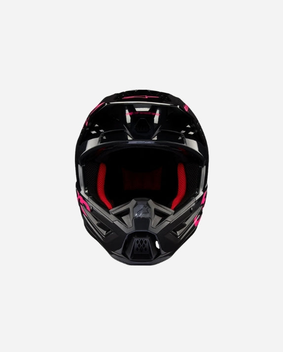 Casque Alpinestars Supertech M5 Corp ece 22.06 - Noir/Rose fuchsia Brillant