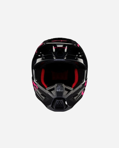 Casque Alpinestars Supertech M5 Corp ece 22.06 - Noir/Rose fuchsia Brillant
