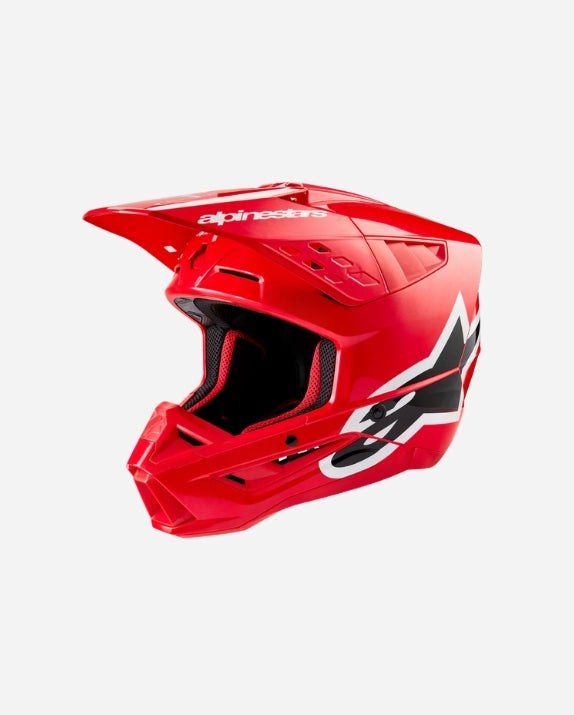 Casque Alpinestars Supertech M5 Corp ece 22.06 - Rouge vif Brillant