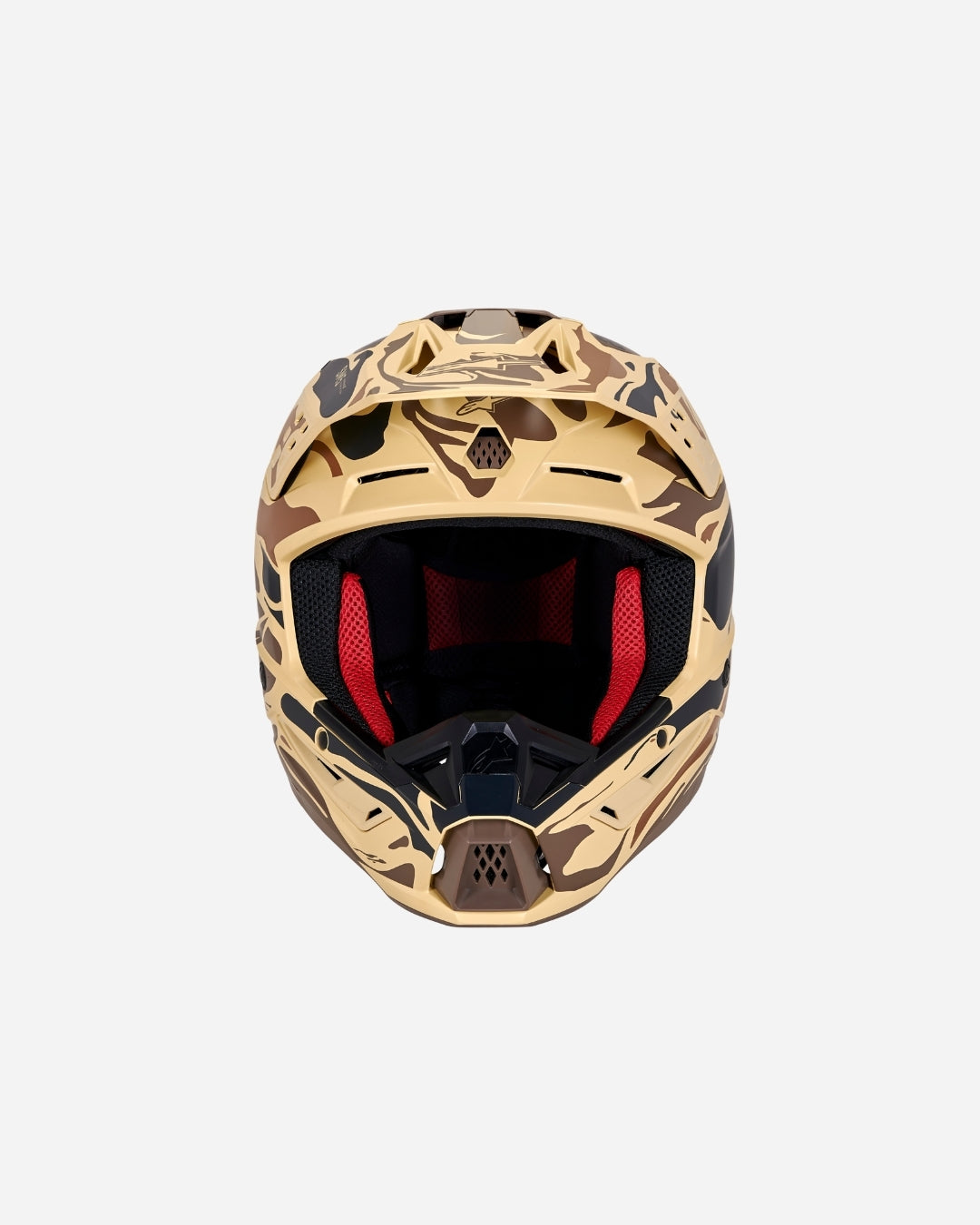 Casque Alpinestars Supertech M5 Mineral ece 22.06 - Marron foncé Kangourou Mat