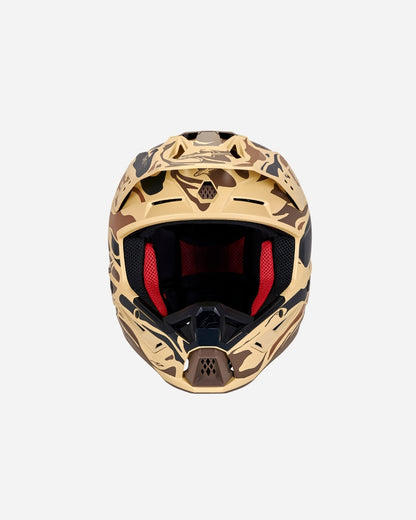 Casque Alpinestars Supertech M5 Mineral ece 22.06 - Marron foncé Kangourou Mat