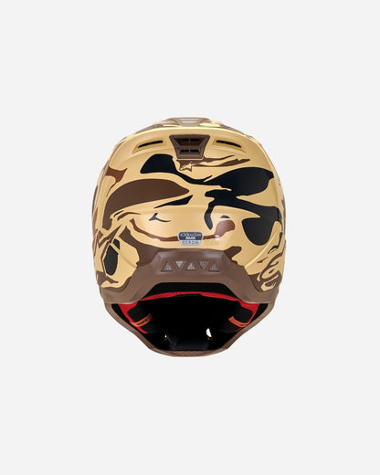 Casque Alpinestars Supertech M5 Mineral ece 22.06 - Marron foncé Kangourou Mat