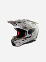 Casque Alpinestars Supertech M5 Mineral ece 22.06 - Gris froid/Gris foncé Brillant