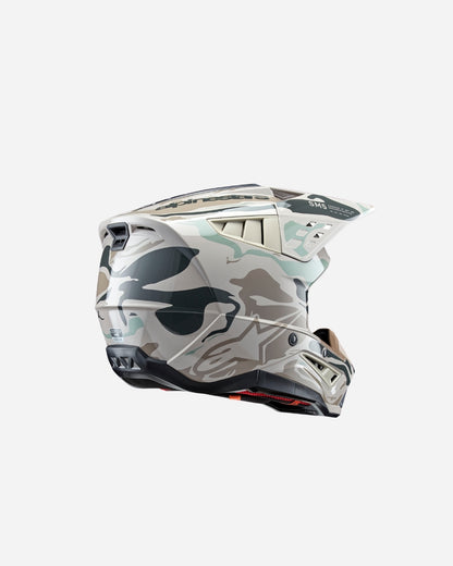 Casque Alpinestars Supertech M5 Mineral ece 22.06 - Gris froid/Gris foncé Brillant