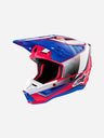 Casque Alpinestars Supertech M5 Sail ece 22.06 - Blanc/Rose fuchsia/Bleu émail Brillant